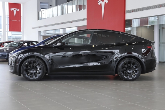 Электрический парковочный тормоз Tesla Model Y Использованная энергия Электрический автомобиль с передним 4 Задним 4 Радар